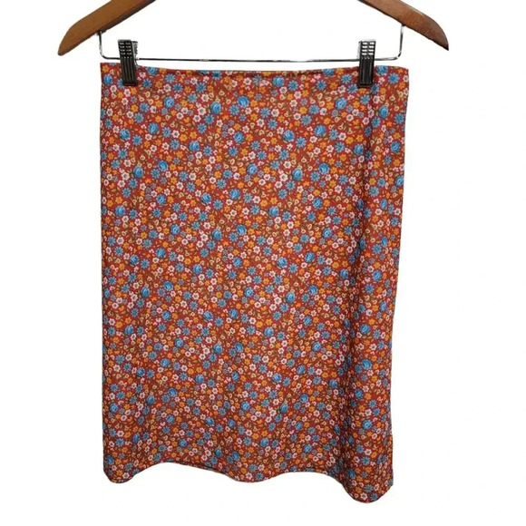 Vintage Dresses & Skirts - Vintage Obe 1990s Y2K Boho Floral Boho Retro Skirt Medium
